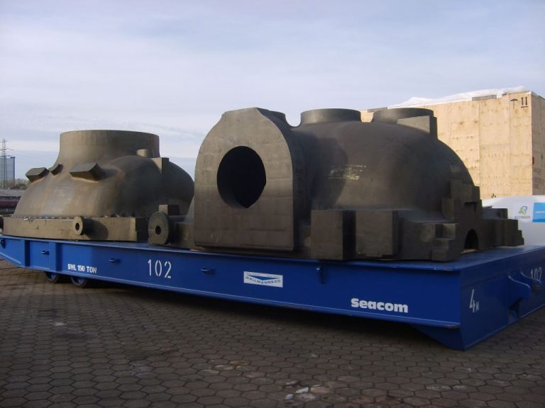 Stahlgussteile, je ca. 40 to